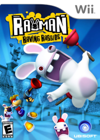 Rayman Raving Rabbids Wii US box art